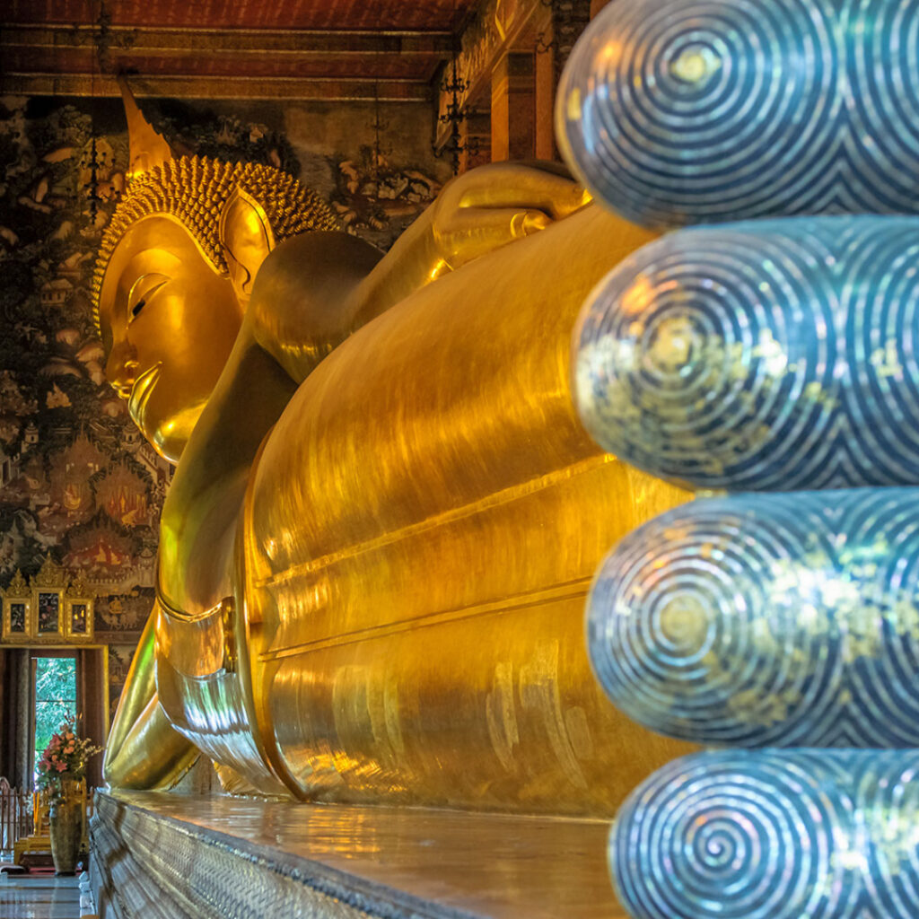 Bouddha allongé au Wat Pho
